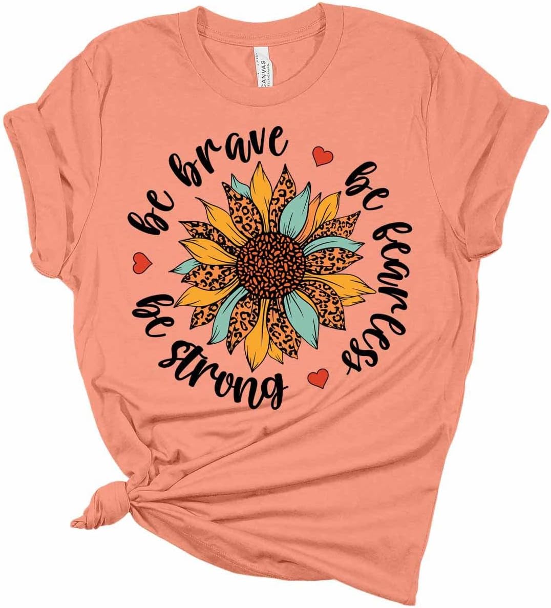 Mental Health Shirt Womens Inspirational T Shirts Cute Vintage Graphic Tees Retro Suicide Awareness Floral Tops - Be