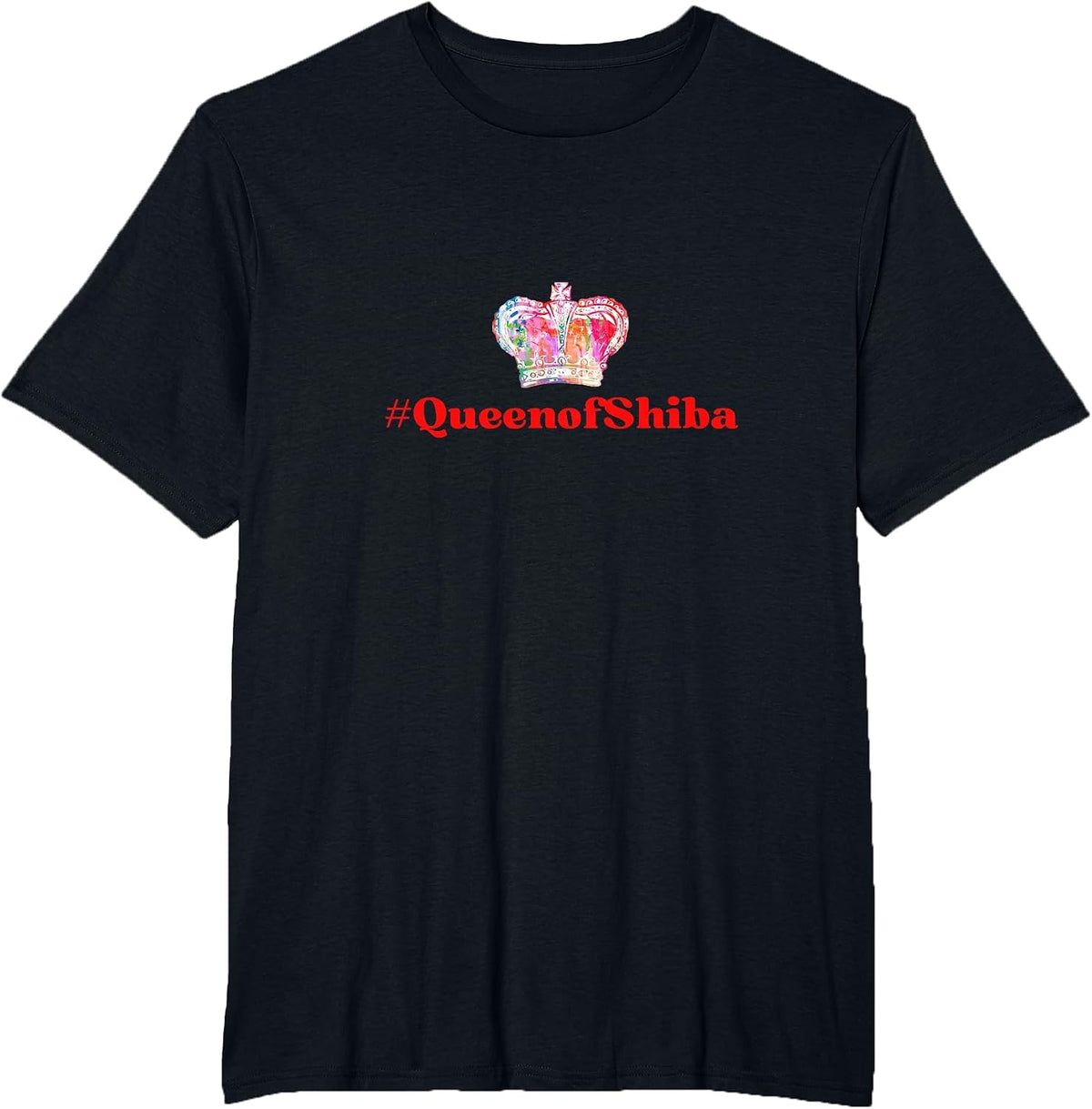 Queen of Shiba T-Shirt - Black