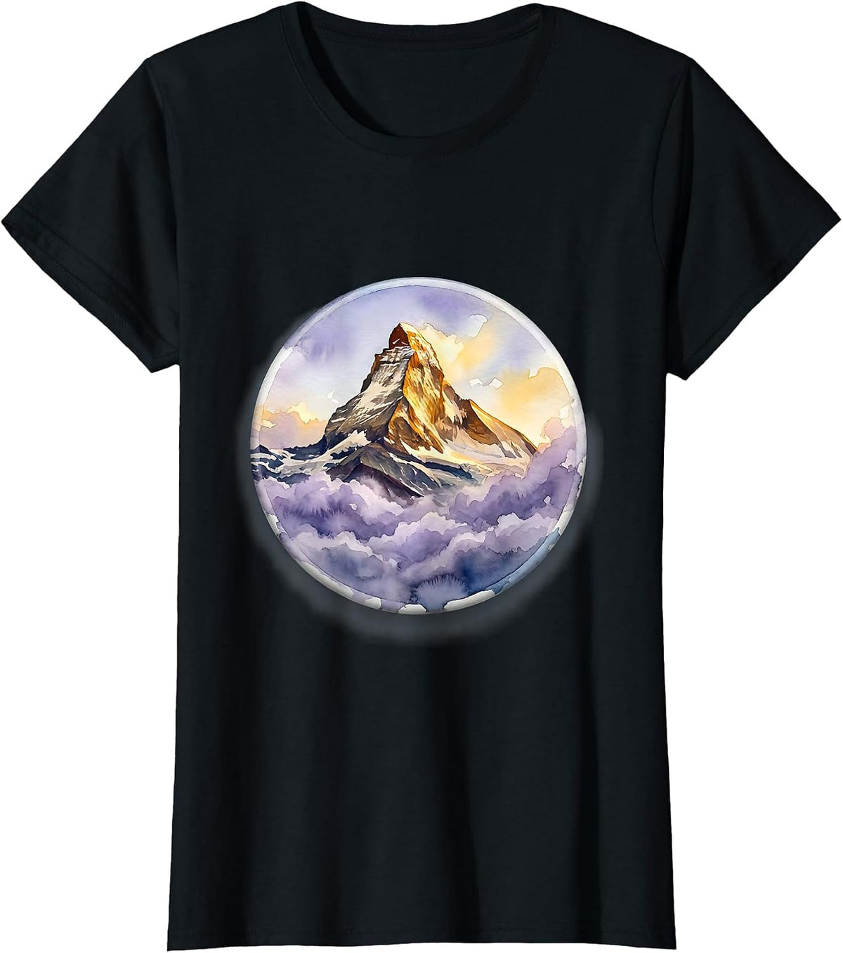 Mental Health Matters Mountain Above the Clouds T-Shirt - Black