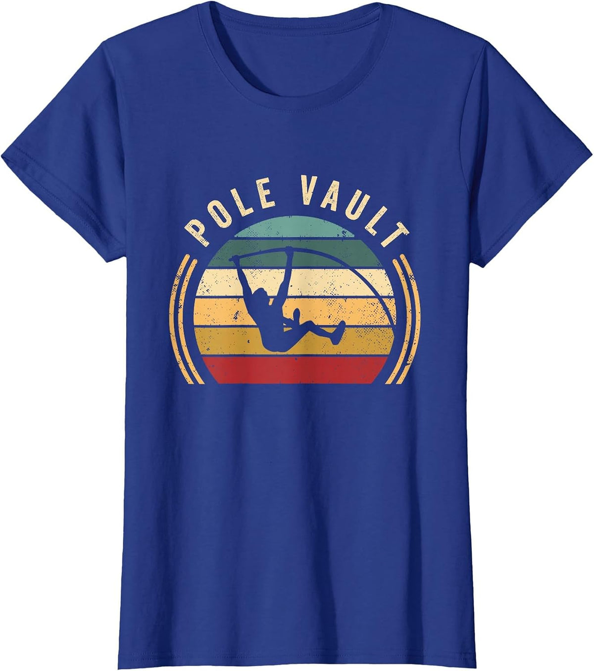 Vintage Pole Vault | Track and Field | Pole Vaulting T-Shirt - Royal Blue