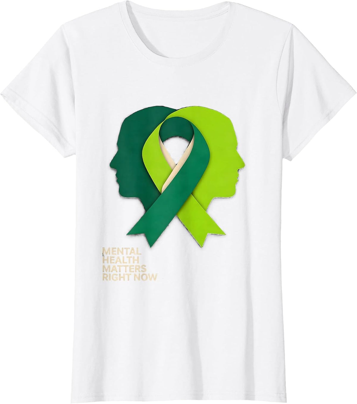 Mental Health Matters Right Now Awareness Support Squad T-Shirt - White