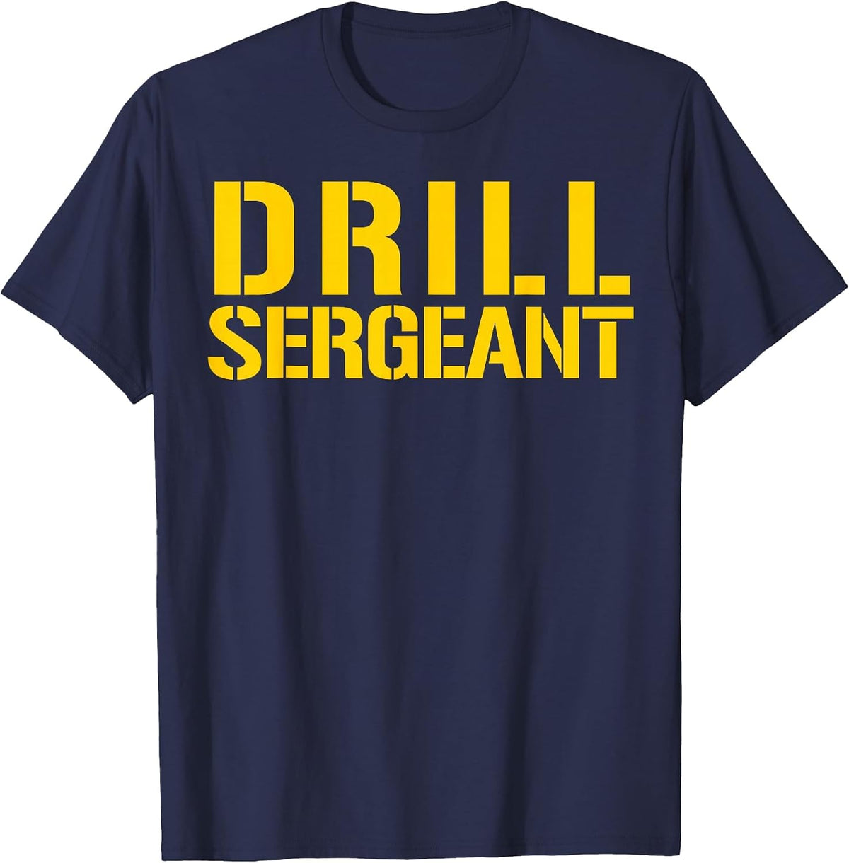 Drill Sergeant Uniform Military Boots Camp Instructor T-Shirt - Navy Blue