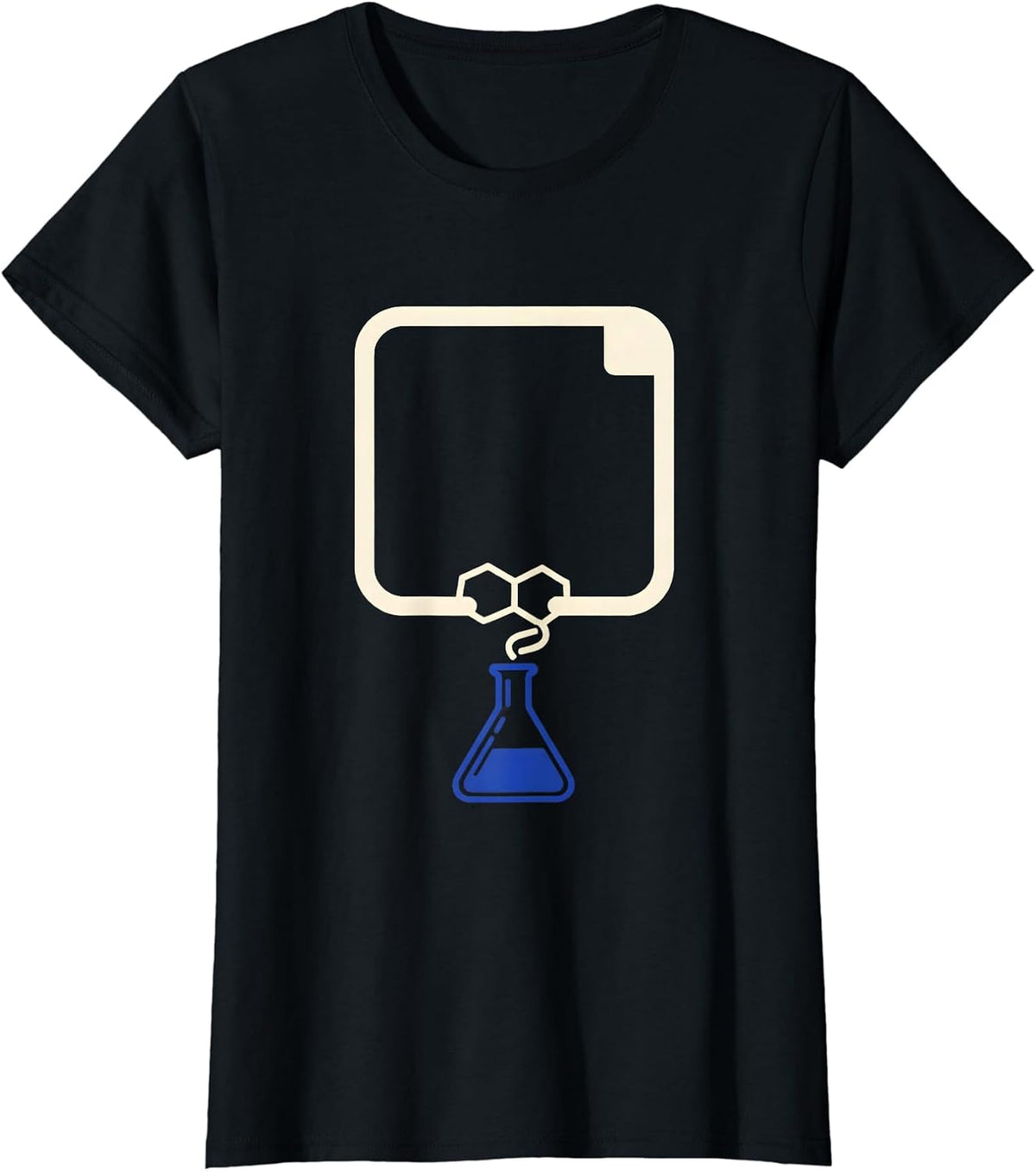 Women's Periodic Table Element Tile Chemist Science Nerd Humor T-Shirt - Black