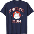 Shetland Sheepdog Mom Sheltie Dog Mother T-Shirt - Navy Blue