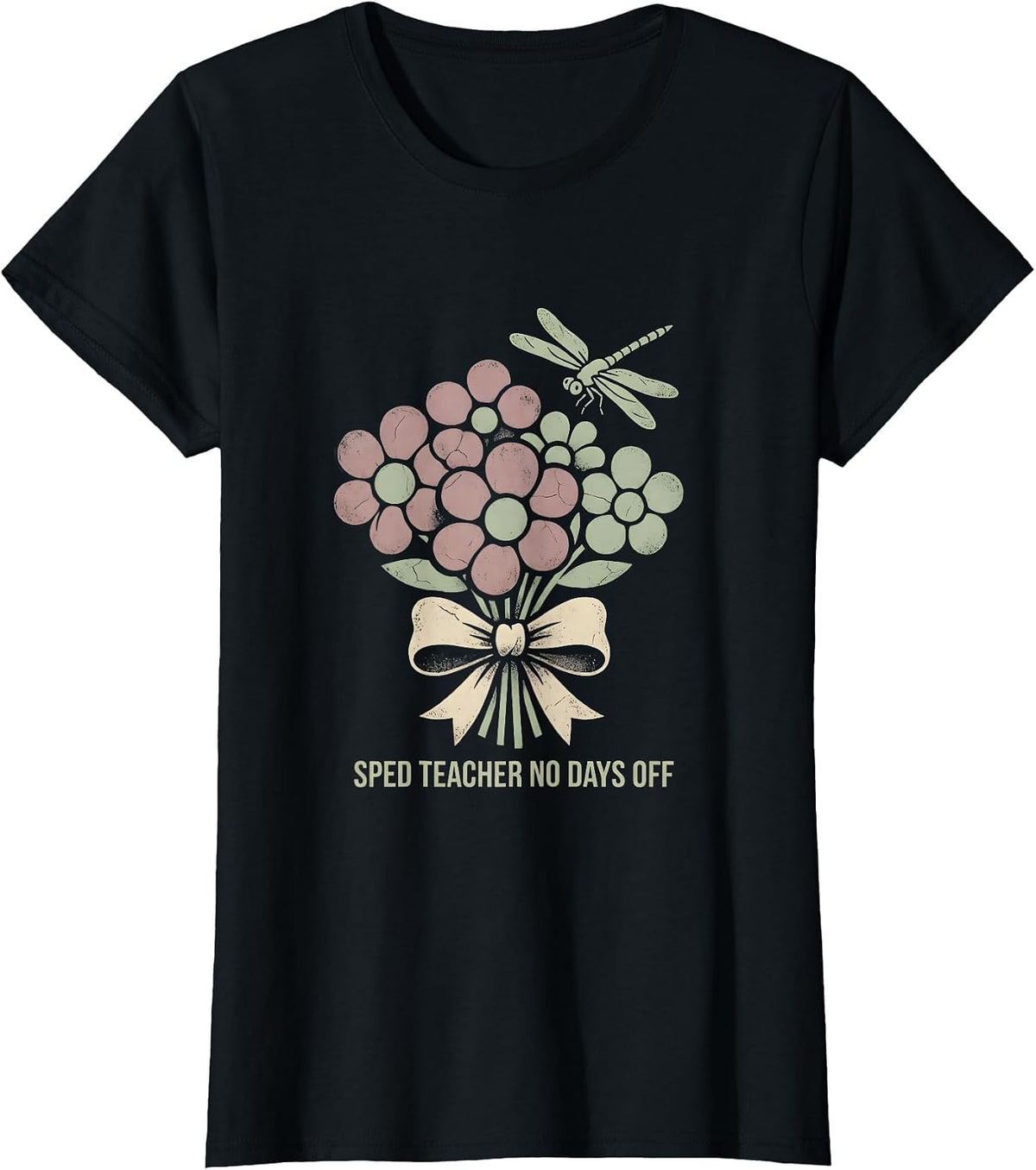 Sped Teacher No Days Off Educator Design T-Shirt - Black