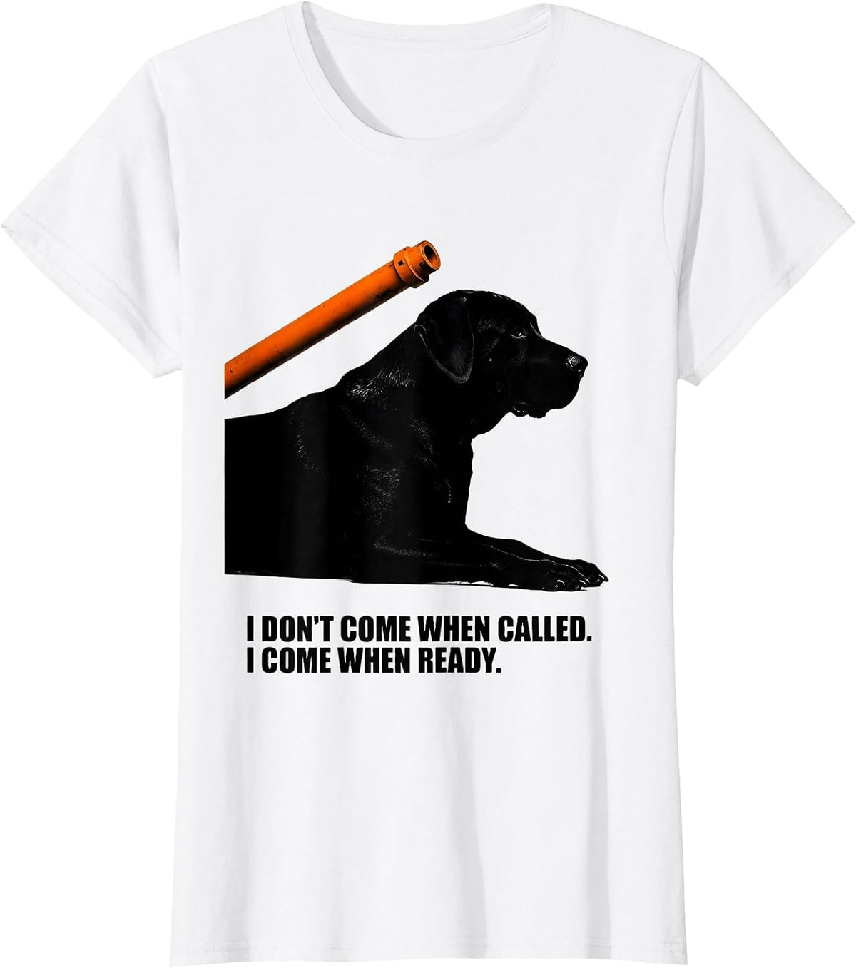 I Don't Come When Called I Come When Ready Funny Basset T-Shirt - White