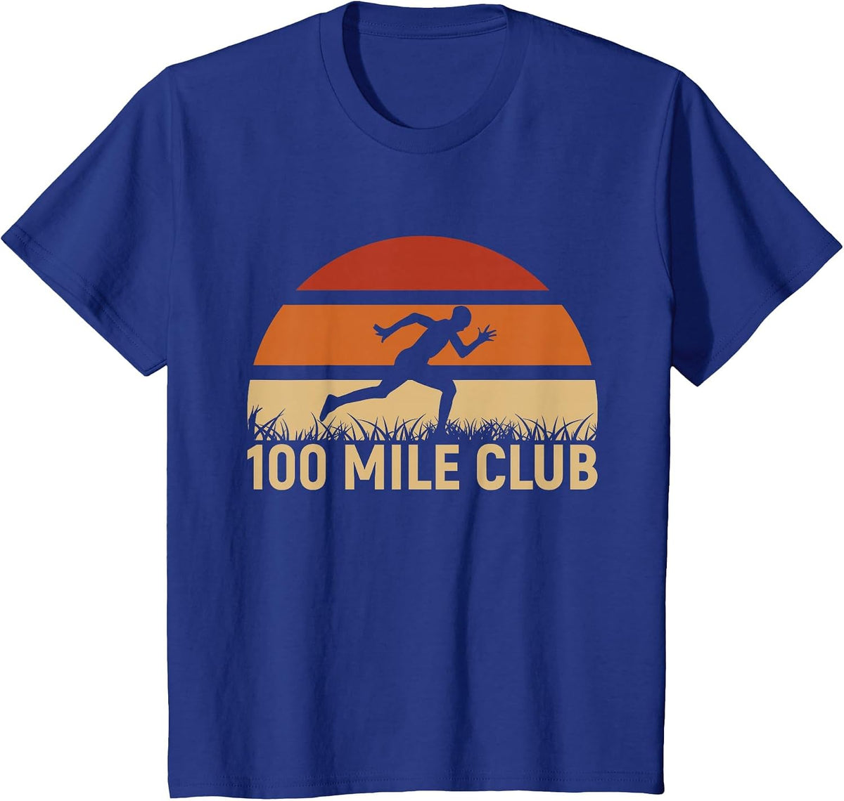 100 Mile Club Ultra Running Ultra Marathon Runner T-Shirt - Royal Blue