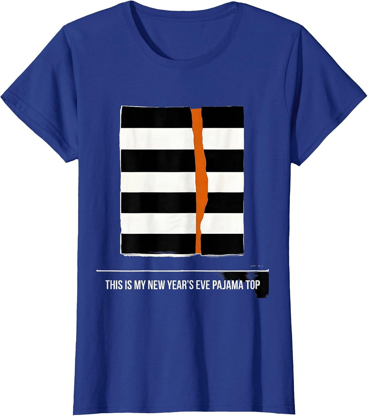 Women's This Is My New Year's Eve Pajama Top Funny Family Party T-Shirt - Royal Blue