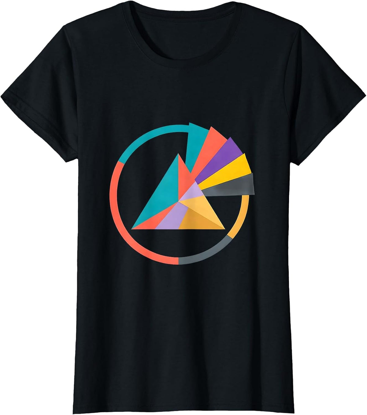 Neurodiversity Prism Infinite Spectrum Design T-Shirt - Black