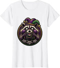 Women's Raccoon Carnival Creature Mardi Gras Party Humor T-Shirt - White