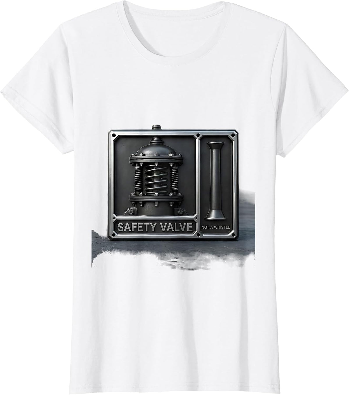 It's A Safety Valve, Not A Whistle Funny Train Enthusiast T-Shirt - White