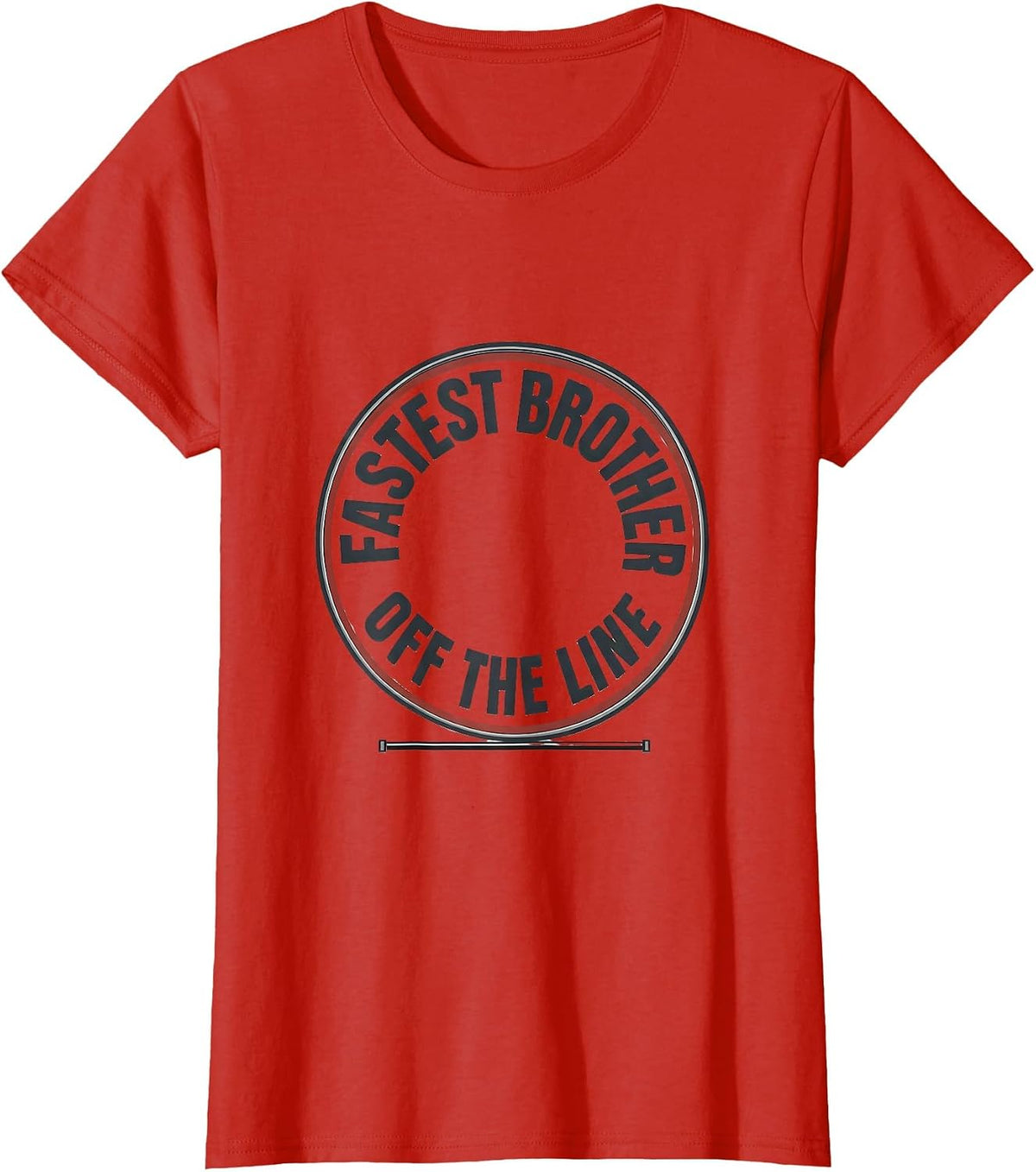 Women's Fastest Brother Off The Line Patriotic RC Racing Drag Strip T-Shirt - Red