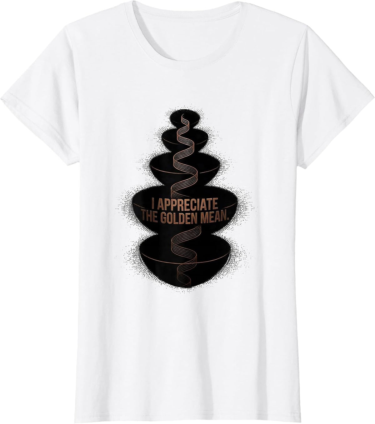 I Appreciate The Golden Mean Math Enthusiast Sacred Geometry T-Shirt - White