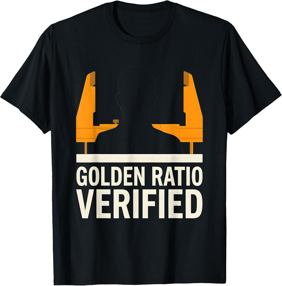 Men's Golden Ratio Verified Math Geometry Enthusiast Sacred T-Shirt - Black