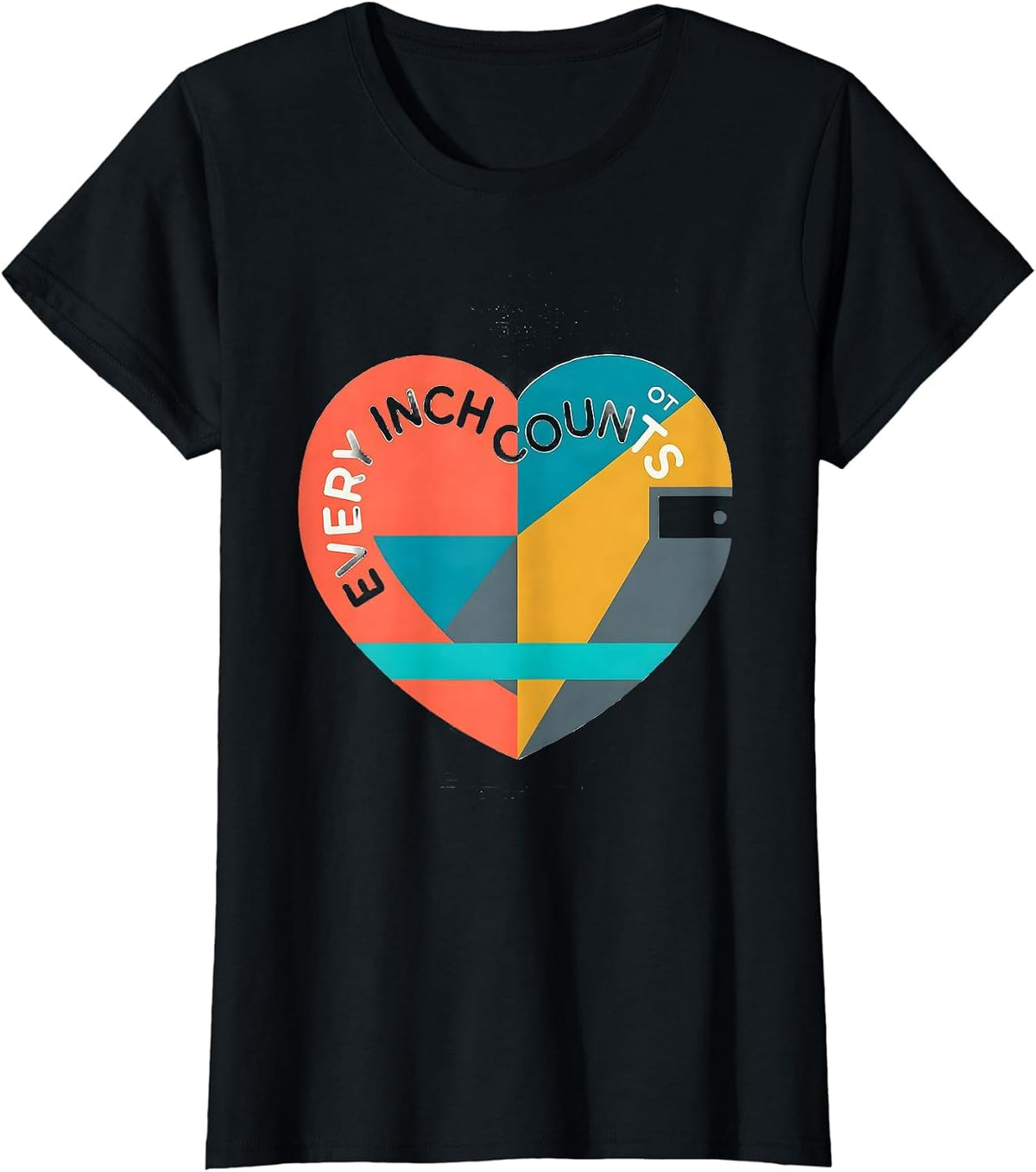 Every Inch Counts OT Occupational Therapy Valentine Candy T-Shirt - Black