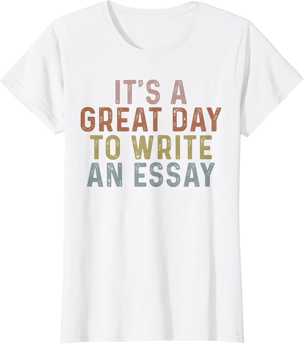 Its A Good Day to Write an Essay English Teacher Vintage T-Shirt - White