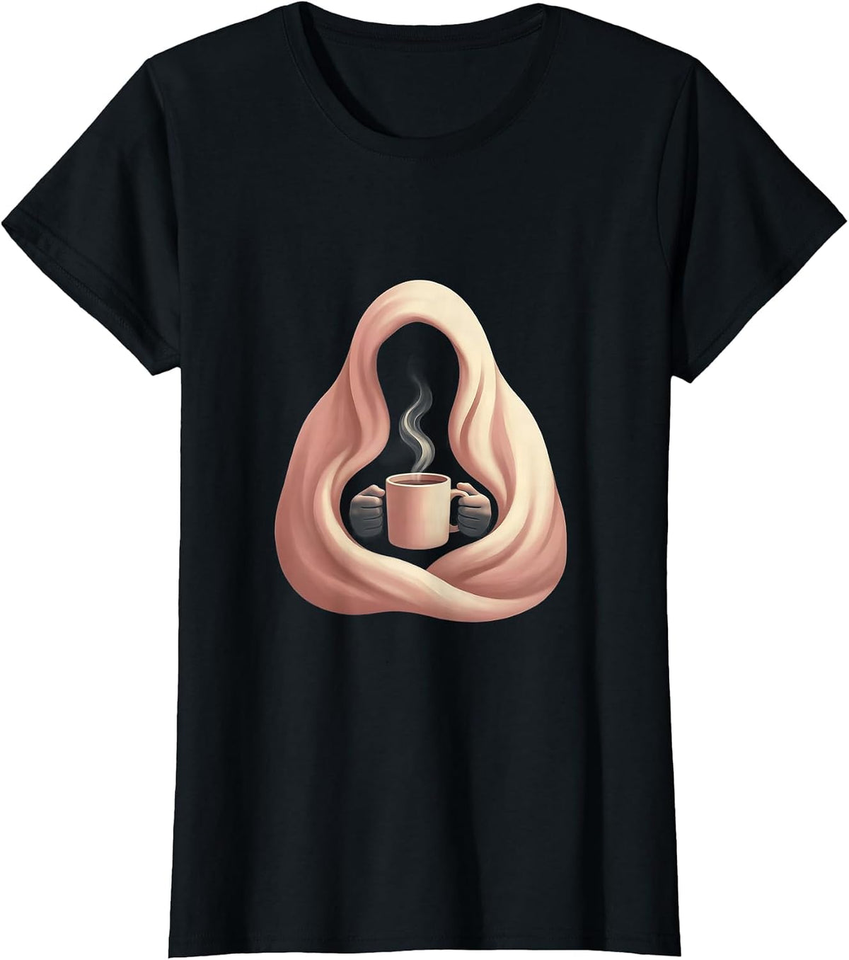 Cozy Blanket and Mug Mental Health Matters Design T-Shirt - Black