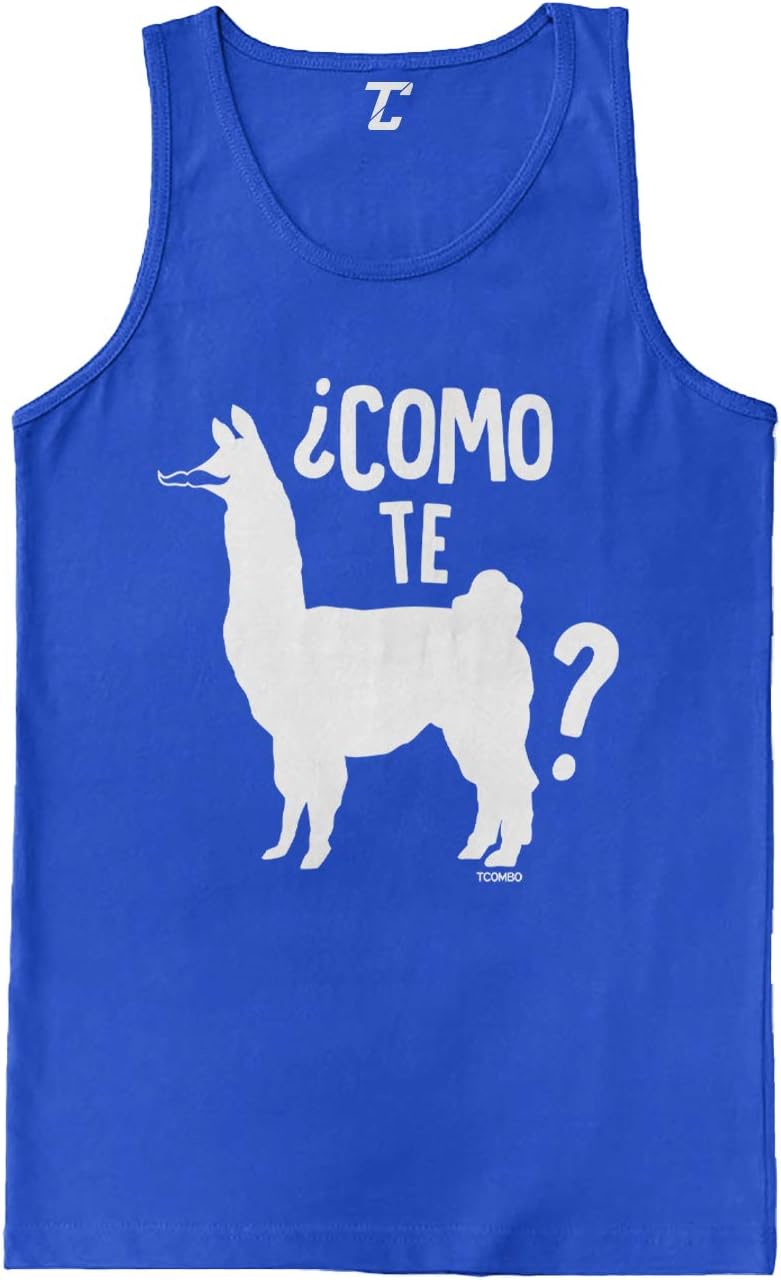 Como Te Llama - Funny Spanish Cinco De Mayo Men's Tank Top - Royal