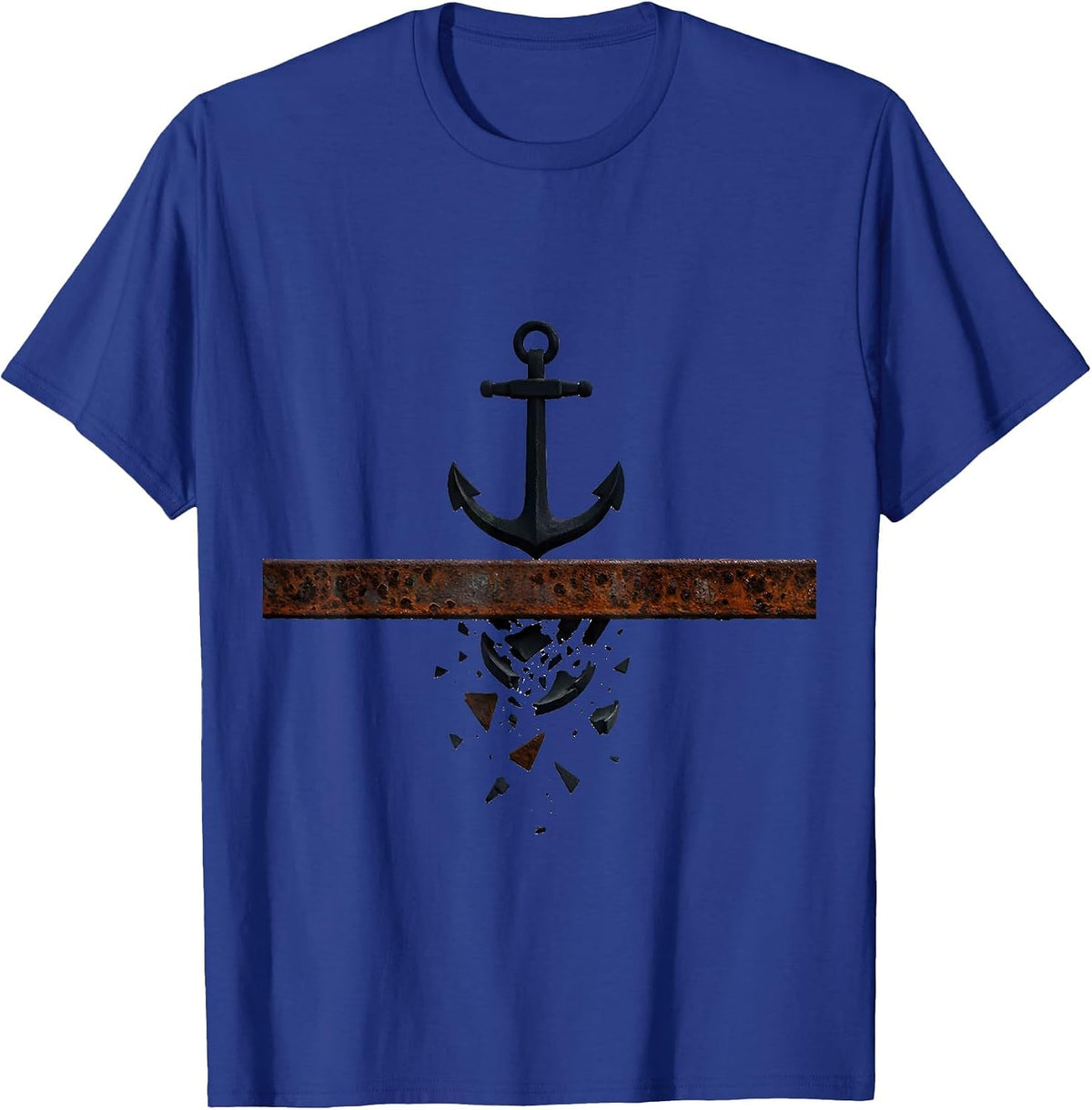 Men's Anchor Captain Nautical Humor Workplace Gift T-Shirt - Royal Blue