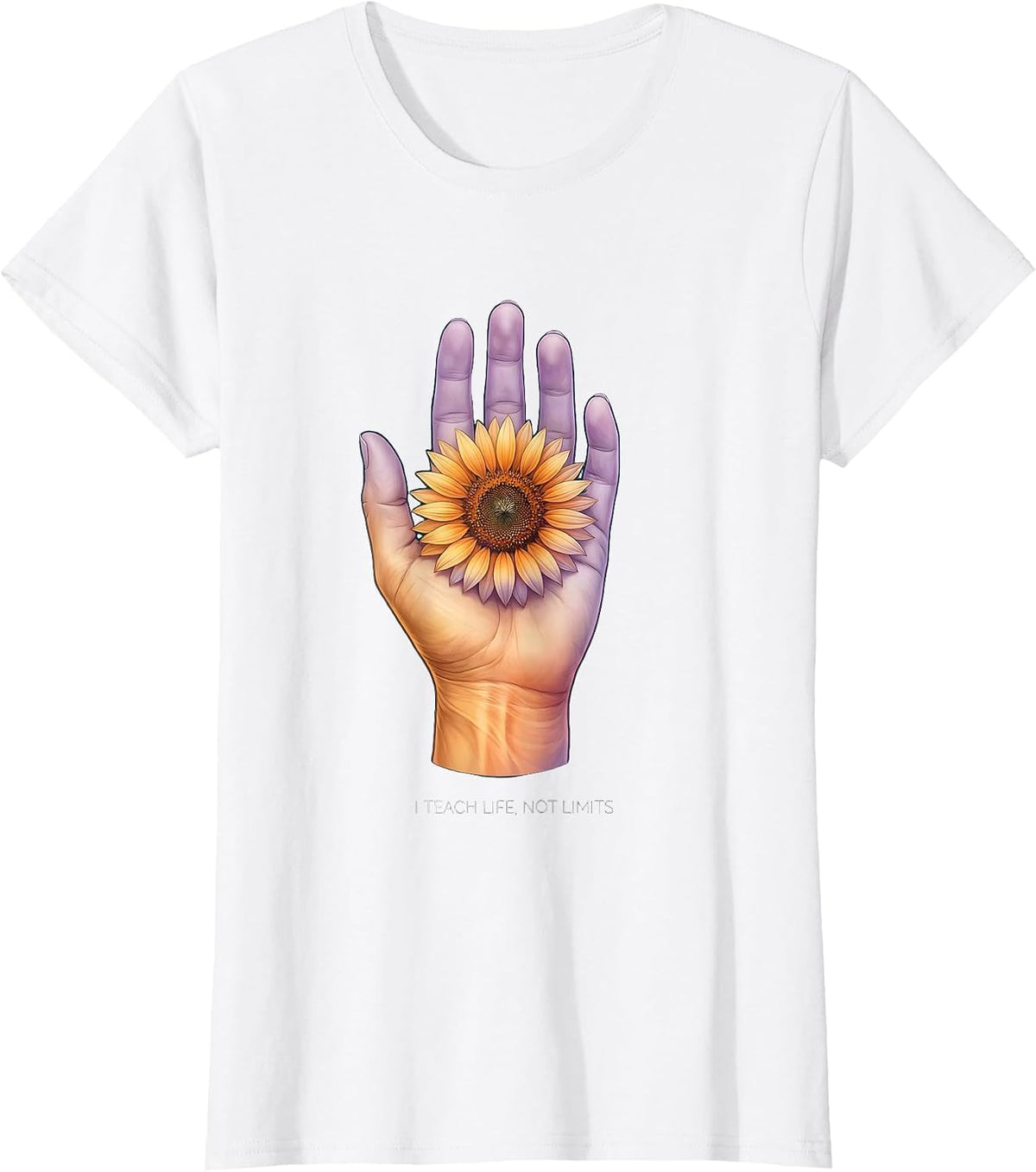 I Teach Life Not Limits Occupational Therapy Design T-Shirt - White