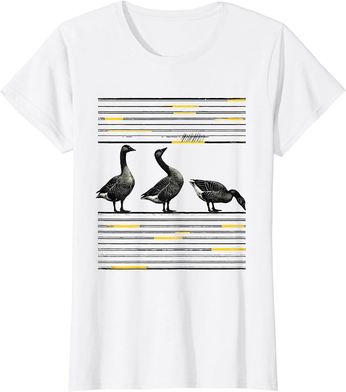 Silly Goose Meme Funny Animal Lover Humor T-Shirt - White