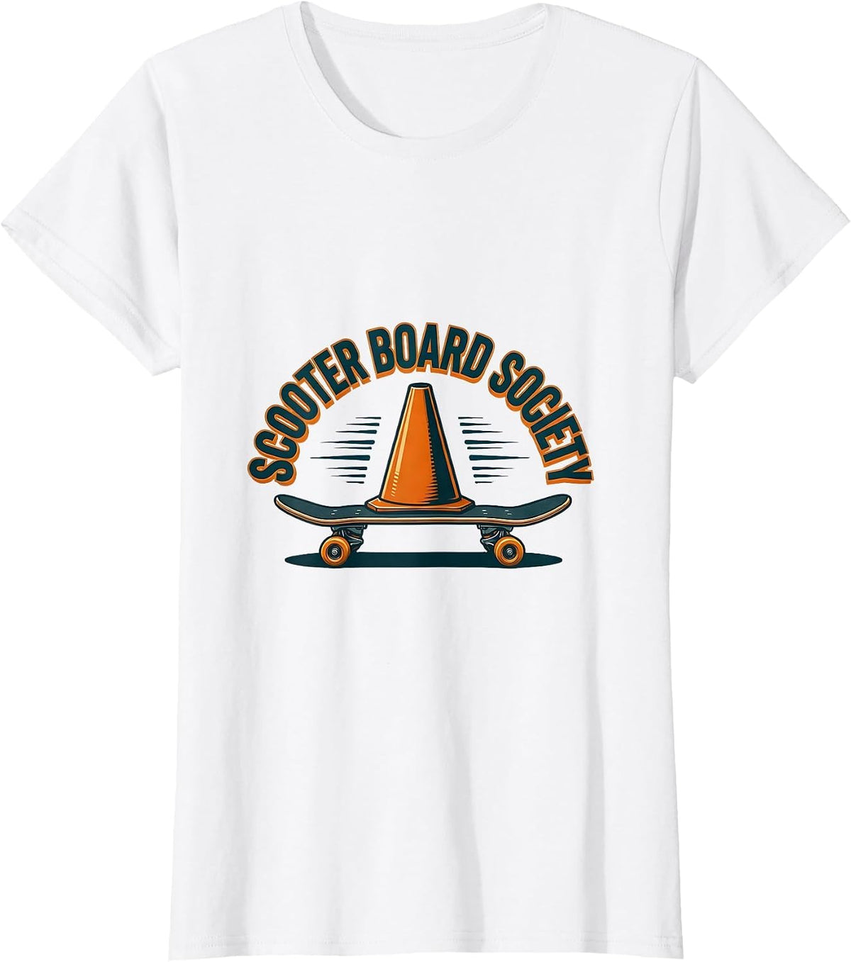 Women's Scooter Board Society Funny Occupational Therapy OT Month T-Shirt - White