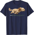 Running Cavapoo Dog Mom Pet Lovers Owner Kids Men Women T-Shirt - Navy Blue