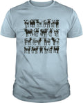 Cow Lover Farmer Farm Unisex T-Shirt - Light Blue