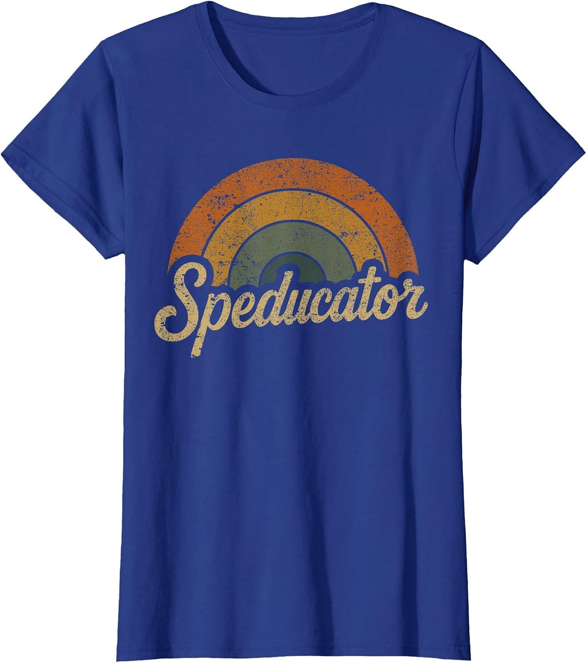 Speducator Special Education Teacher Vintage SPED Squad T-Shirt - Royal Blue