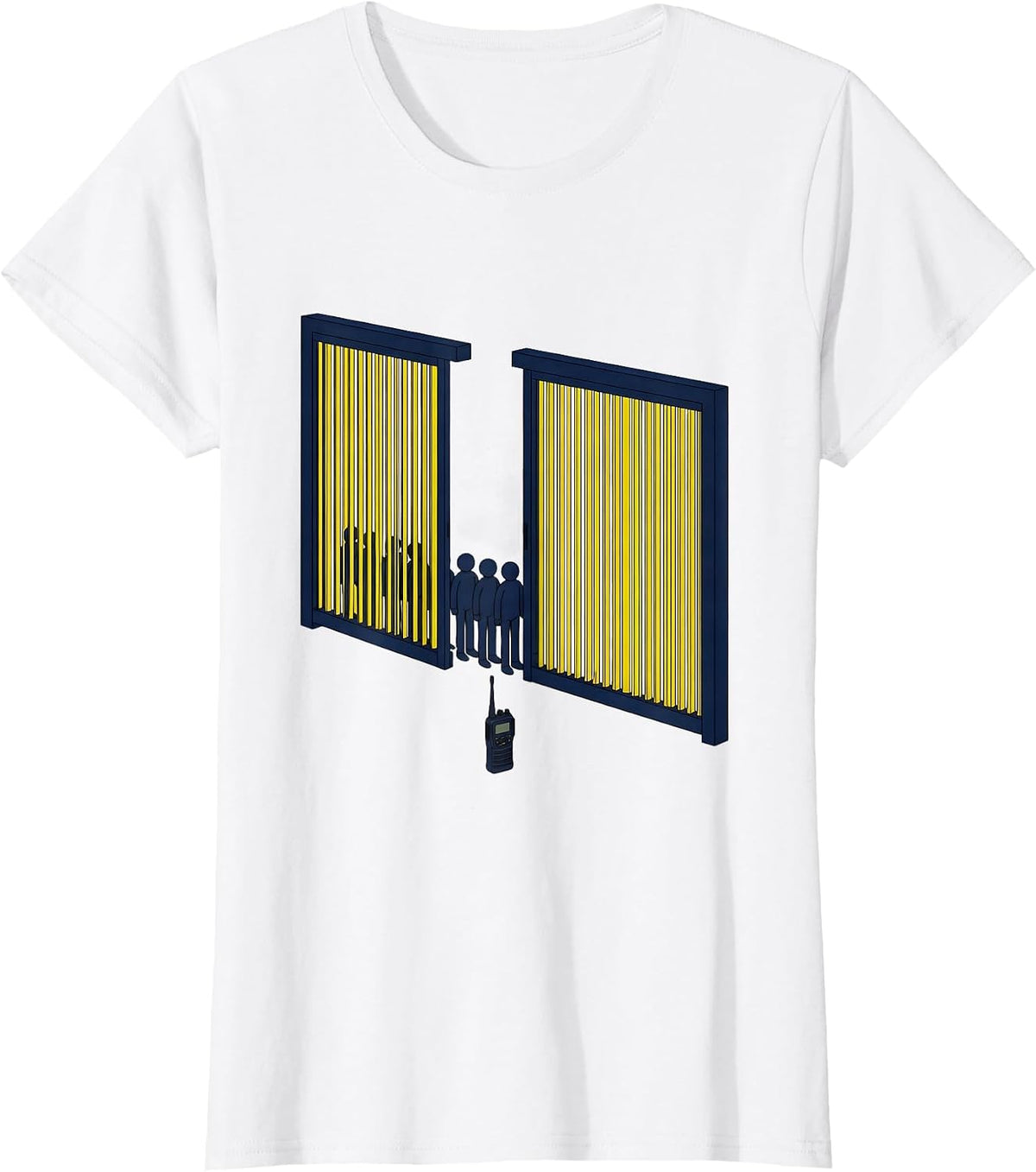 Exploded Corrections Gate Duty Radio Officer Humor T-Shirt - White