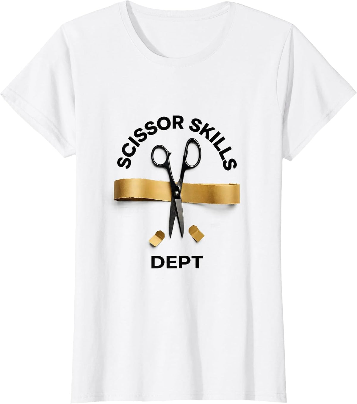 Scissor Skills Dept Funny Occupational Therapy OT Month T-Shirt - White