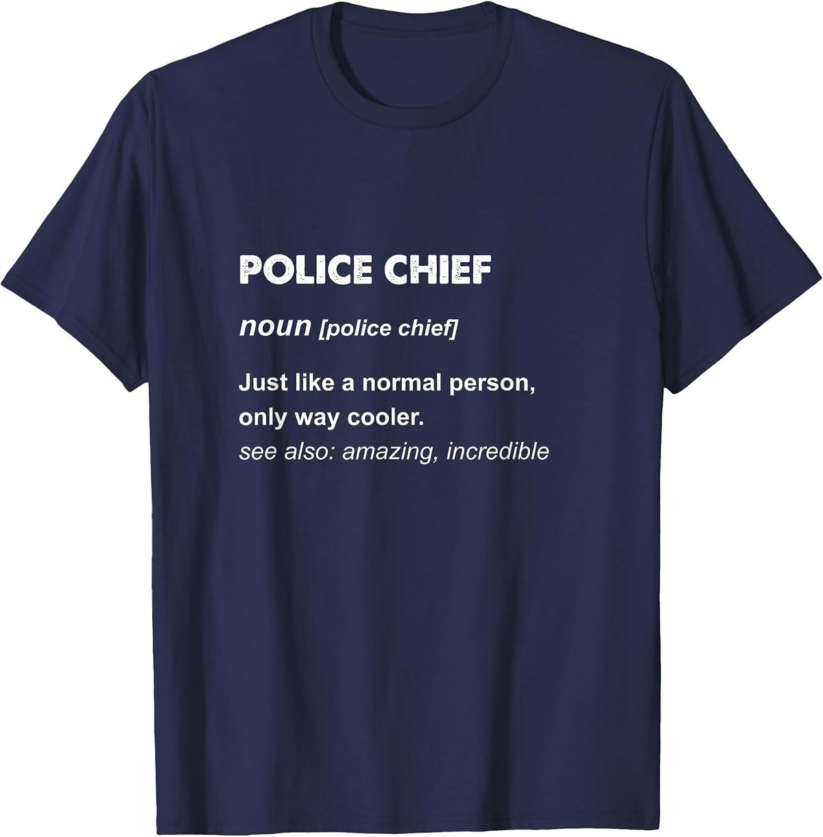 Police Chief T-Shirt - Navy Blue