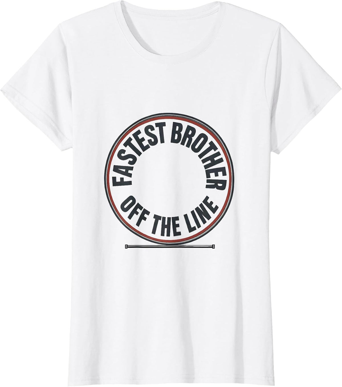 Women's Fastest Brother Off The Line Patriotic RC Racing Drag Strip T-Shirt - White