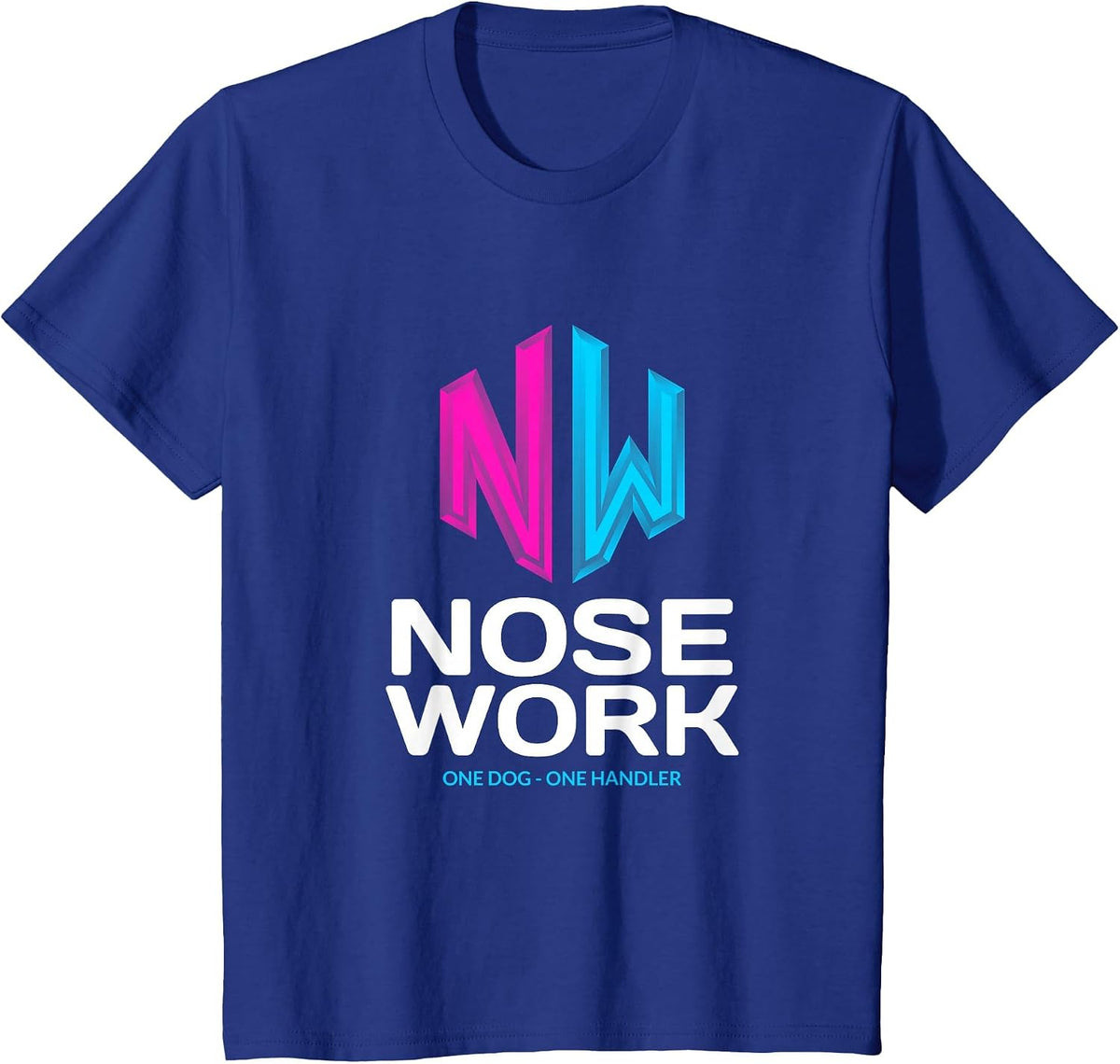 Nosework Training| One Dog One Handler T-Shirt - Royal Blue