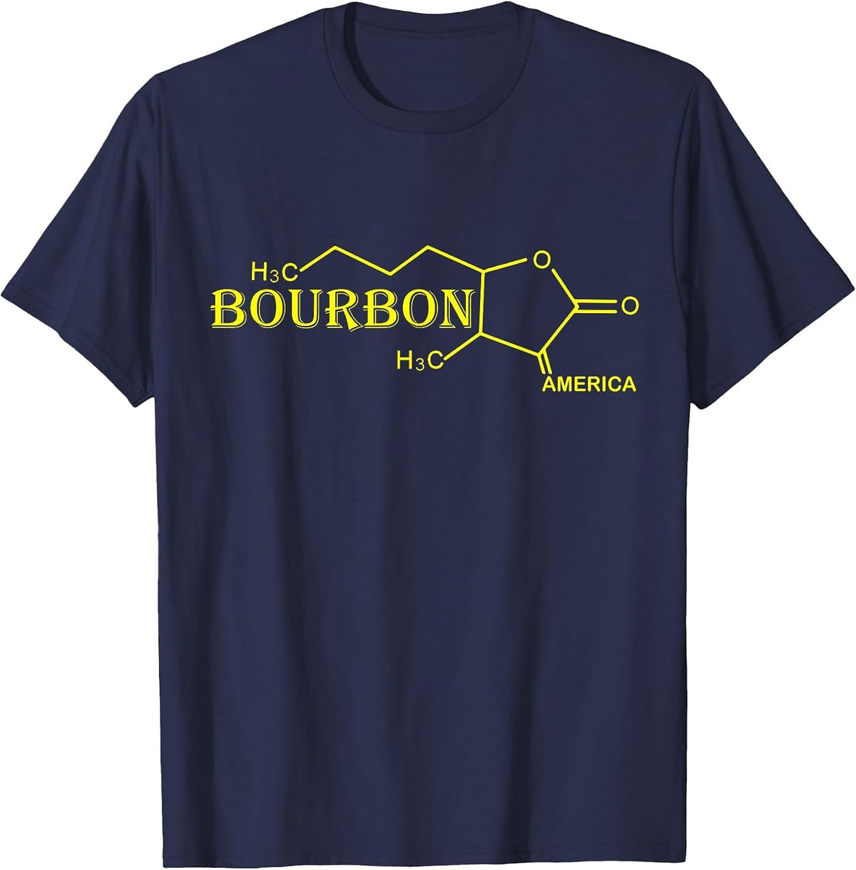 Bourbon America Chemistry Science Future Chemist for Men Mom T-Shirt - Navy Blue