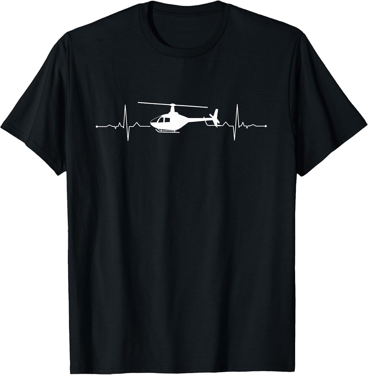 Funny Helicopter Art for Men Women Flight Helicopter Pilot T-Shirt - Black