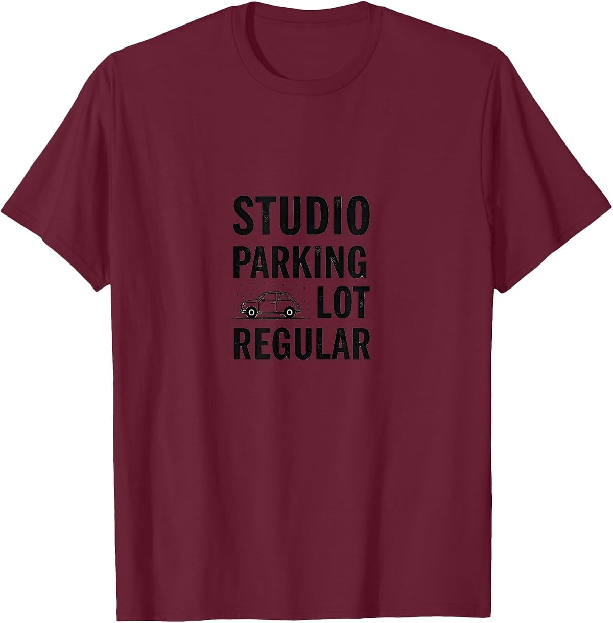 Studio Parking Lot Regular Dance Mom Design T-Shirt - Burgundy