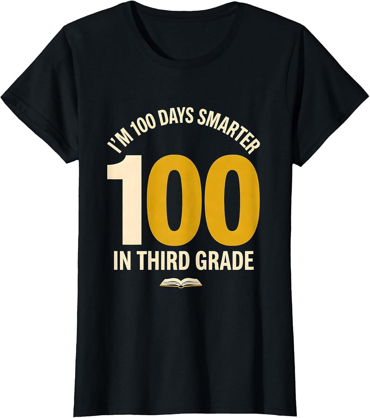 I'm 100 Days Smarter In Third Grade Retro Teacher Student T-Shirt - Black