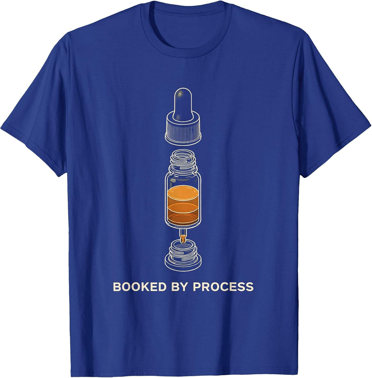 Booked By Process Licensed Esthetician Skincare Professional T-Shirt - Royal Blue