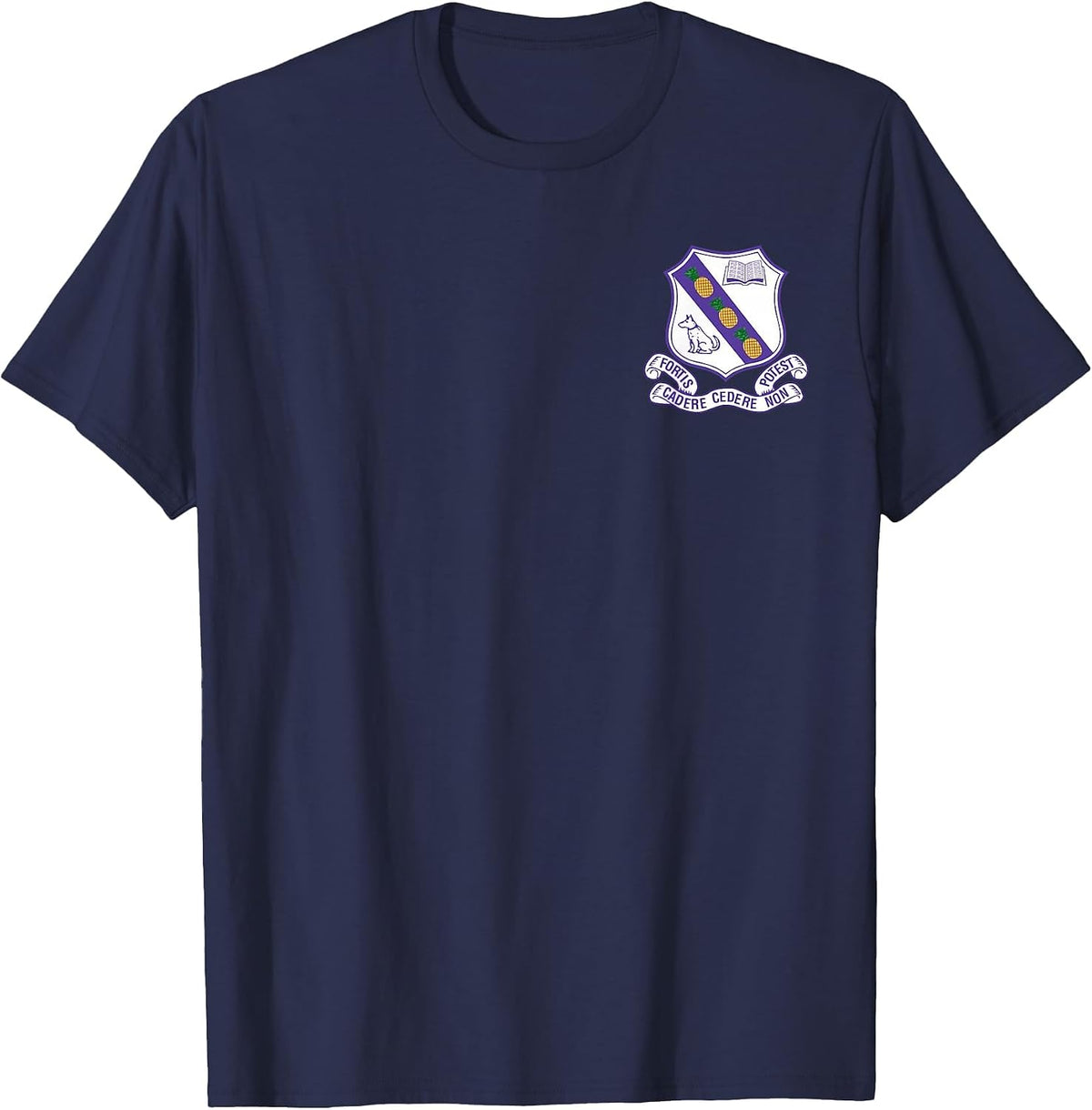 Kingston College Fortis Forever Pocket Logo T-Shirt - Navy Blue