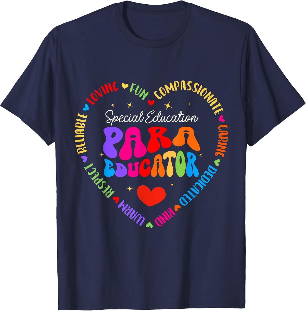 Educators Special Ed Teacher Special Education Paraeducator T-Shirt - Navy Blue