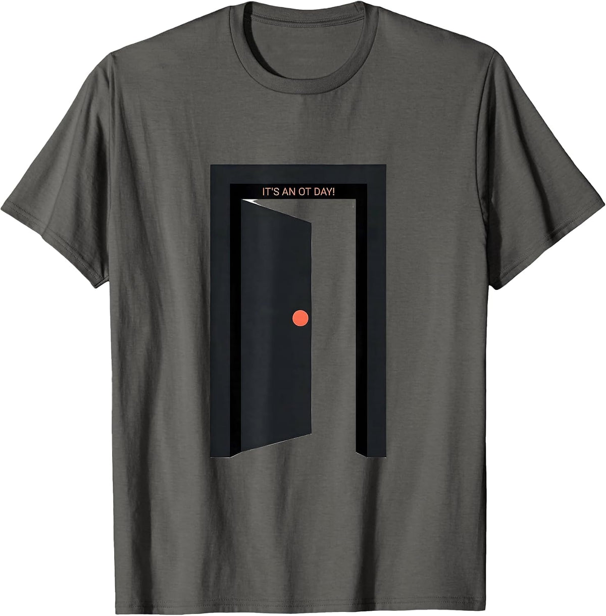 Men's It's An OT Day! Retro Occupational Therapy Minimalist OT T-Shirt - Asphalt Grey