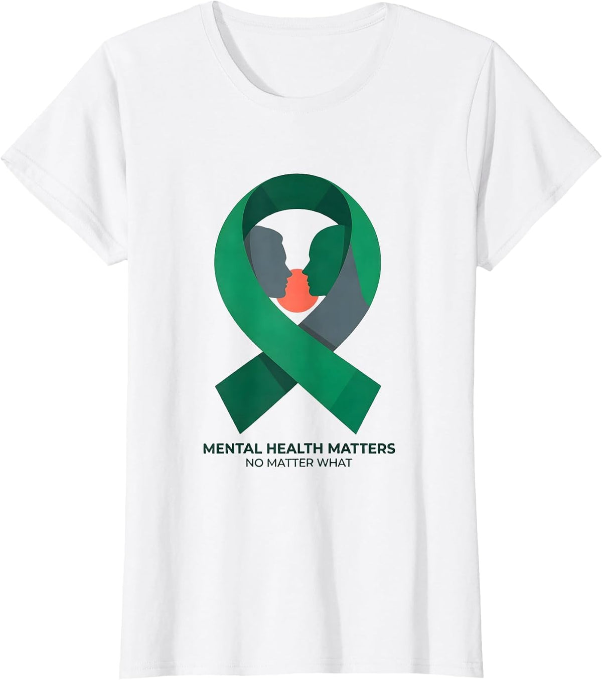 Women's Mental Health Matters No Matter What Awareness Support Squad T-Shirt - White