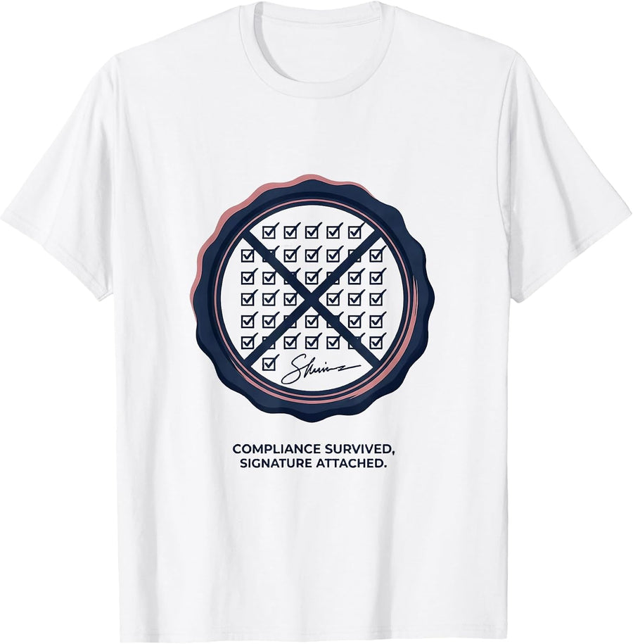 Men's Compliance Survived, Signature Attached Special Education T-Shirt - White