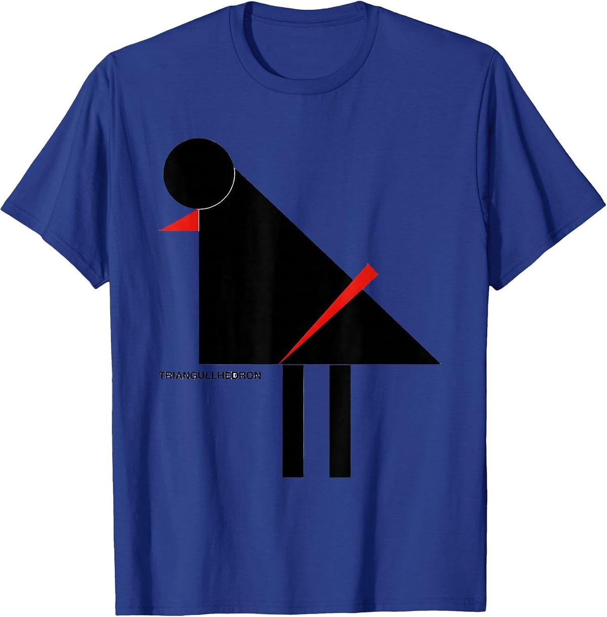 Triangullhedron Funny Bird Pun Math Teacher Humor T-Shirt - Royal Blue