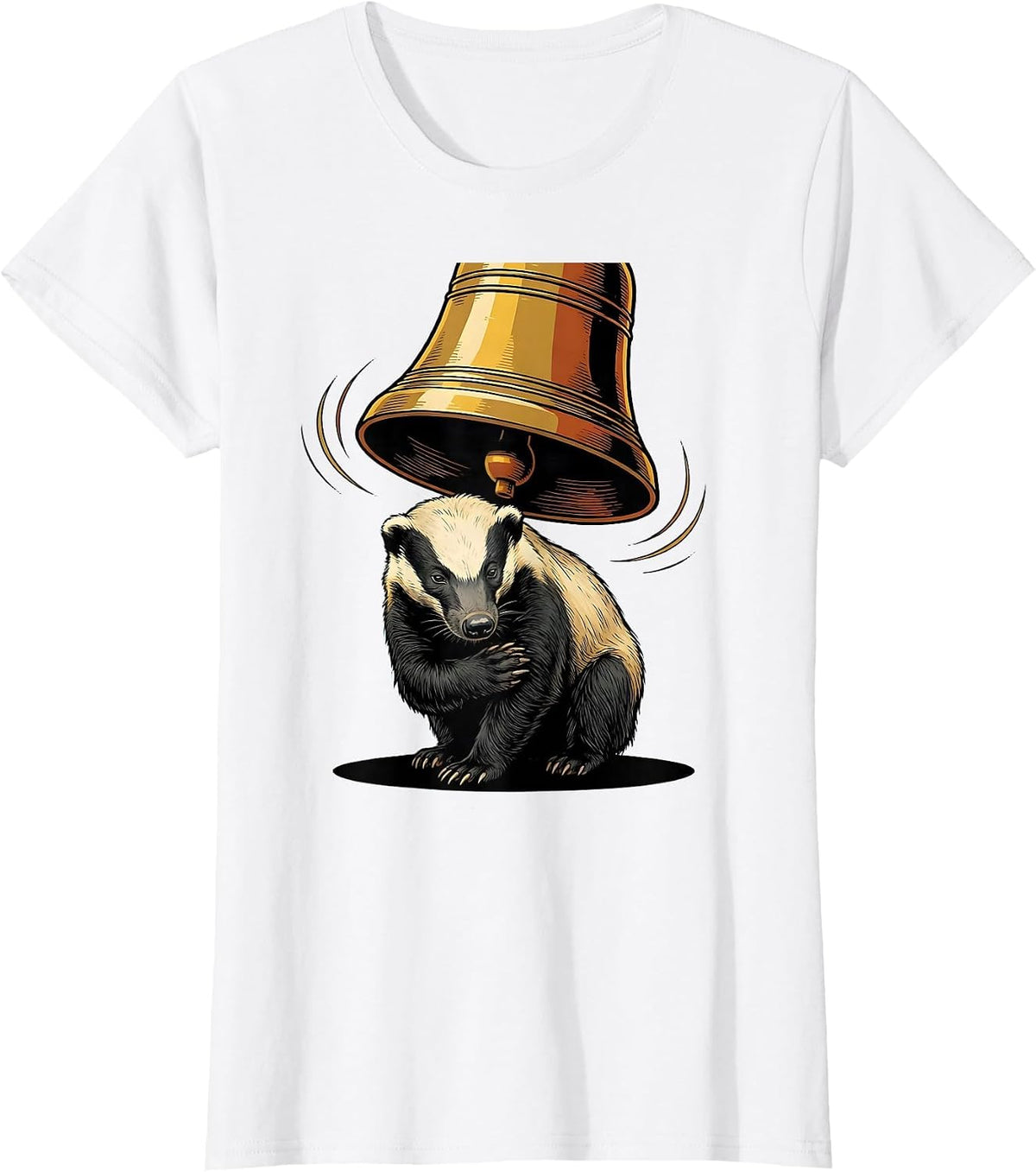 Honey Badger Grooming Funny Animal Lover Humor T-Shirt - White