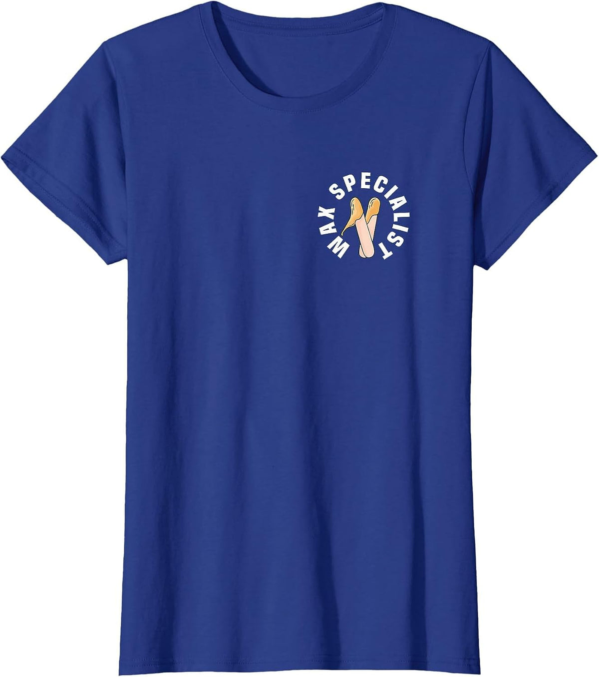 Wax Specialist Pocket Apparel Esthetician T-Shirt - Royal Blue