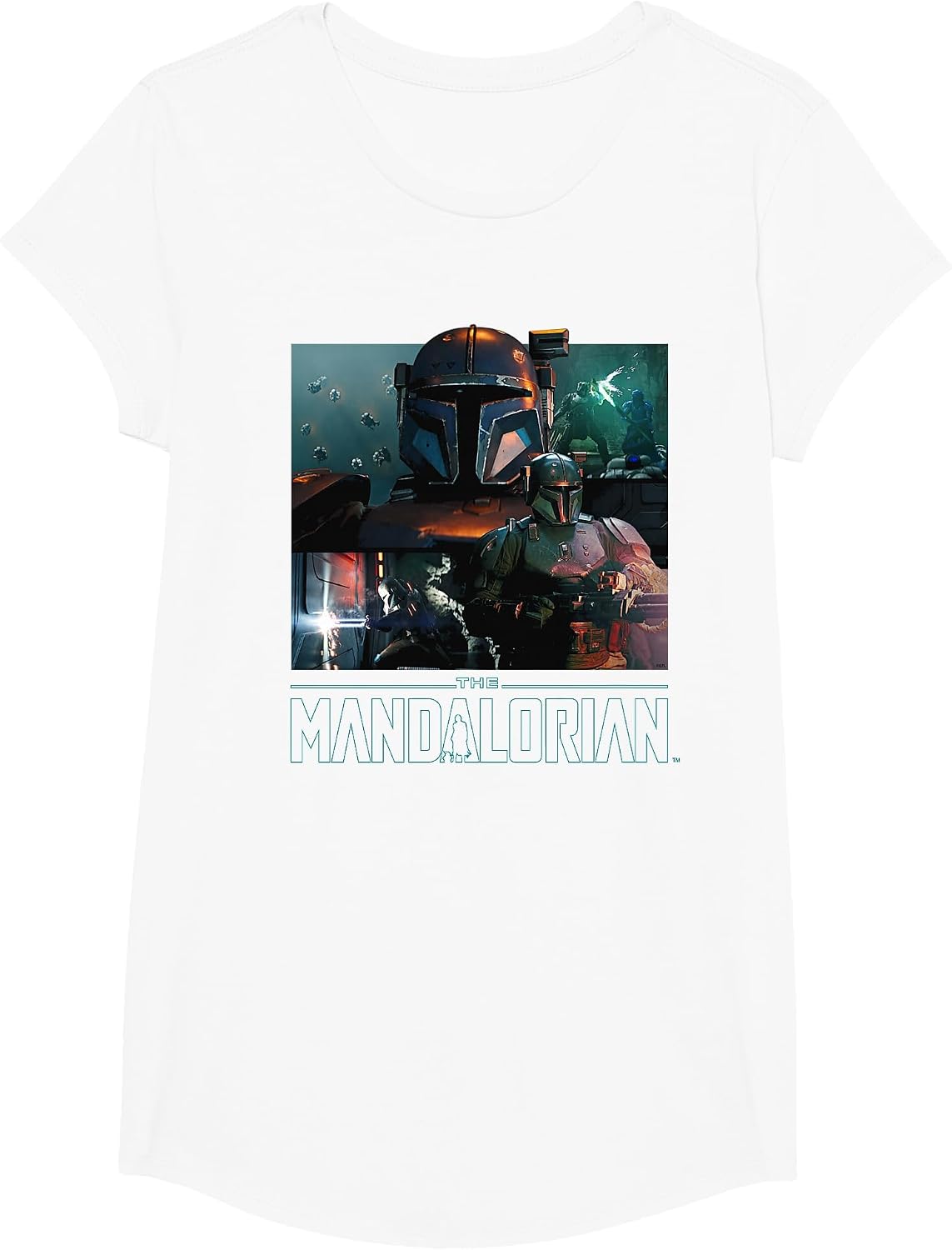 Star Wars The Mandalorian Season 3 Paz Vizsla Battles T-Shirt - Girls White