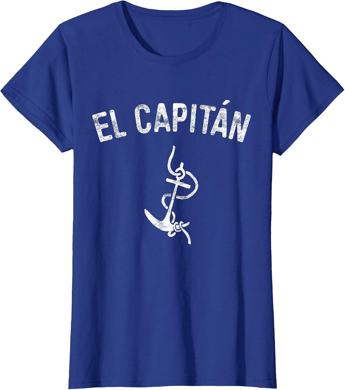 El Capitan Shirt Men Women Anchor Boat Captain Skipper T-Shirt - Royal Blue