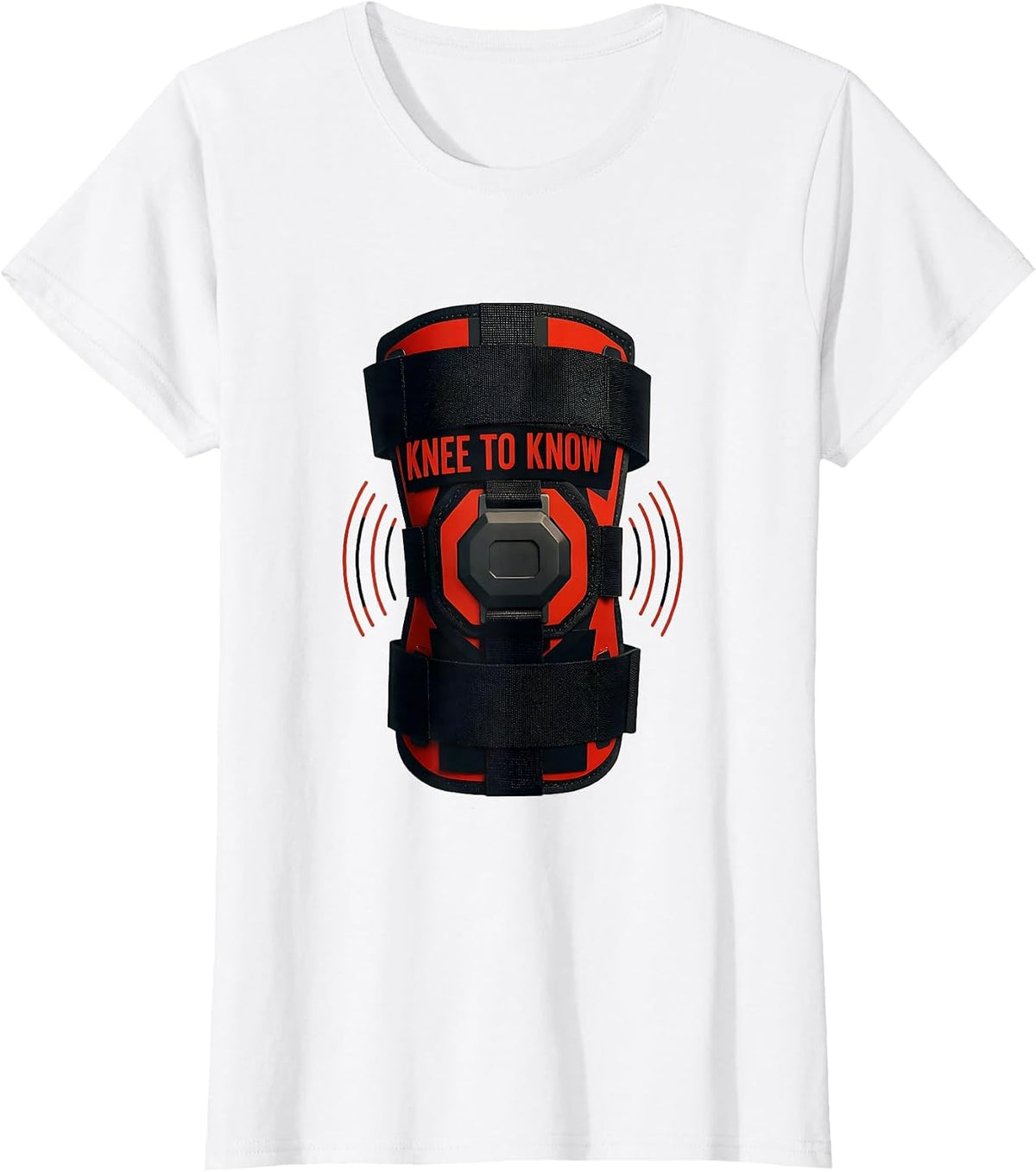 Knee To Know Geometric Physical Therapist OT Gift Humor T-Shirt - White
